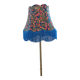 Retro lampshade with Liberty fabric and Charleston fringes.
