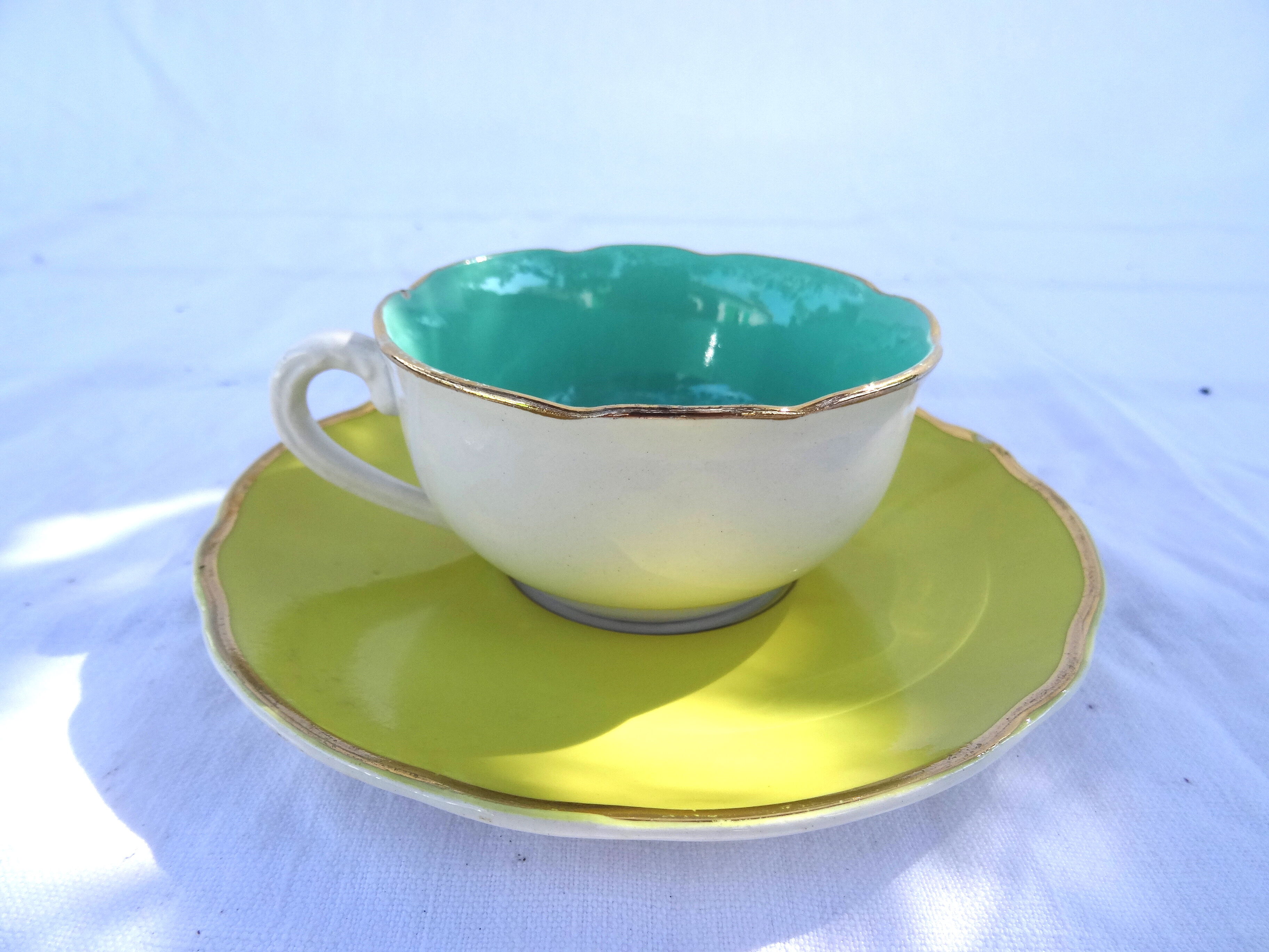 Digoin Sarreguemines 5 cup coffee cup set