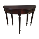 Table console half moon merisier louis xvi