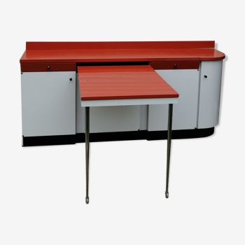 Buffet formica avec sa table escamotable 70'