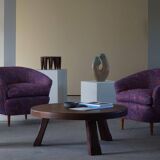 Gio Ponti, Casa E Giardino, a pair of lounge chairs, reupholstered, 1940s