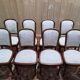 Suite de 8 chaises et paire de fauteuils Louis XVI