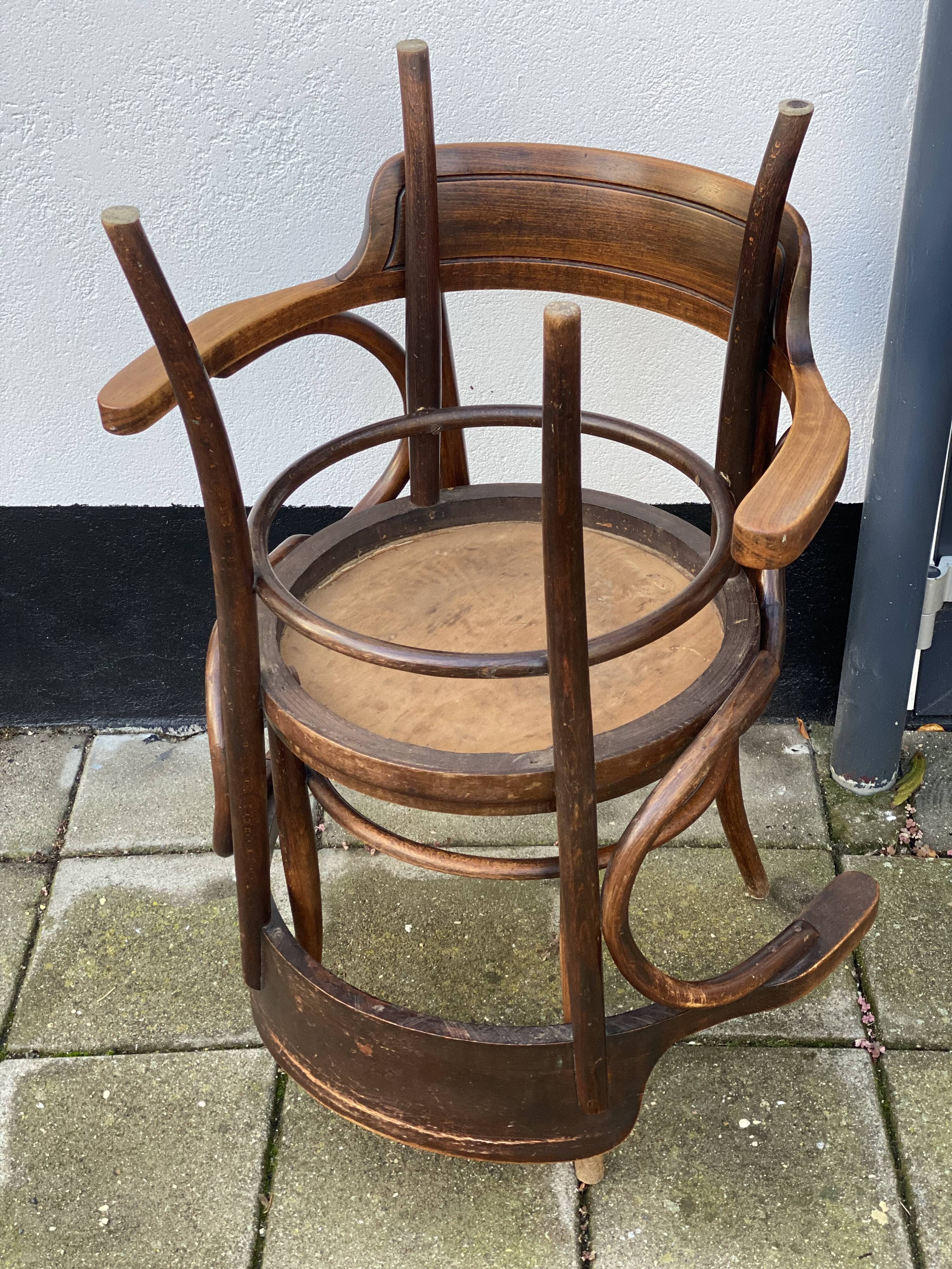 Pair of Vintage Thonet Viennese Bentwood Chairs