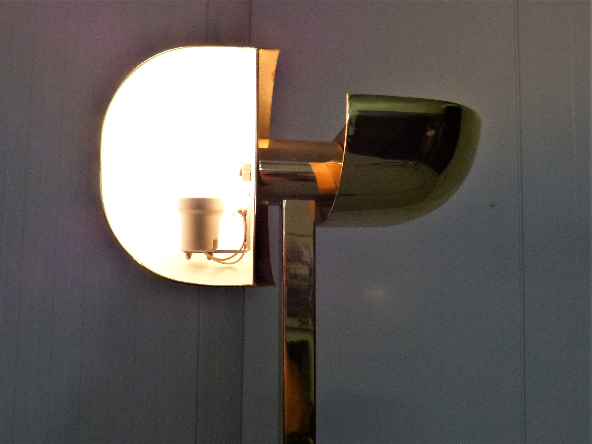 Brass floor lamp by Lumi italy 1970