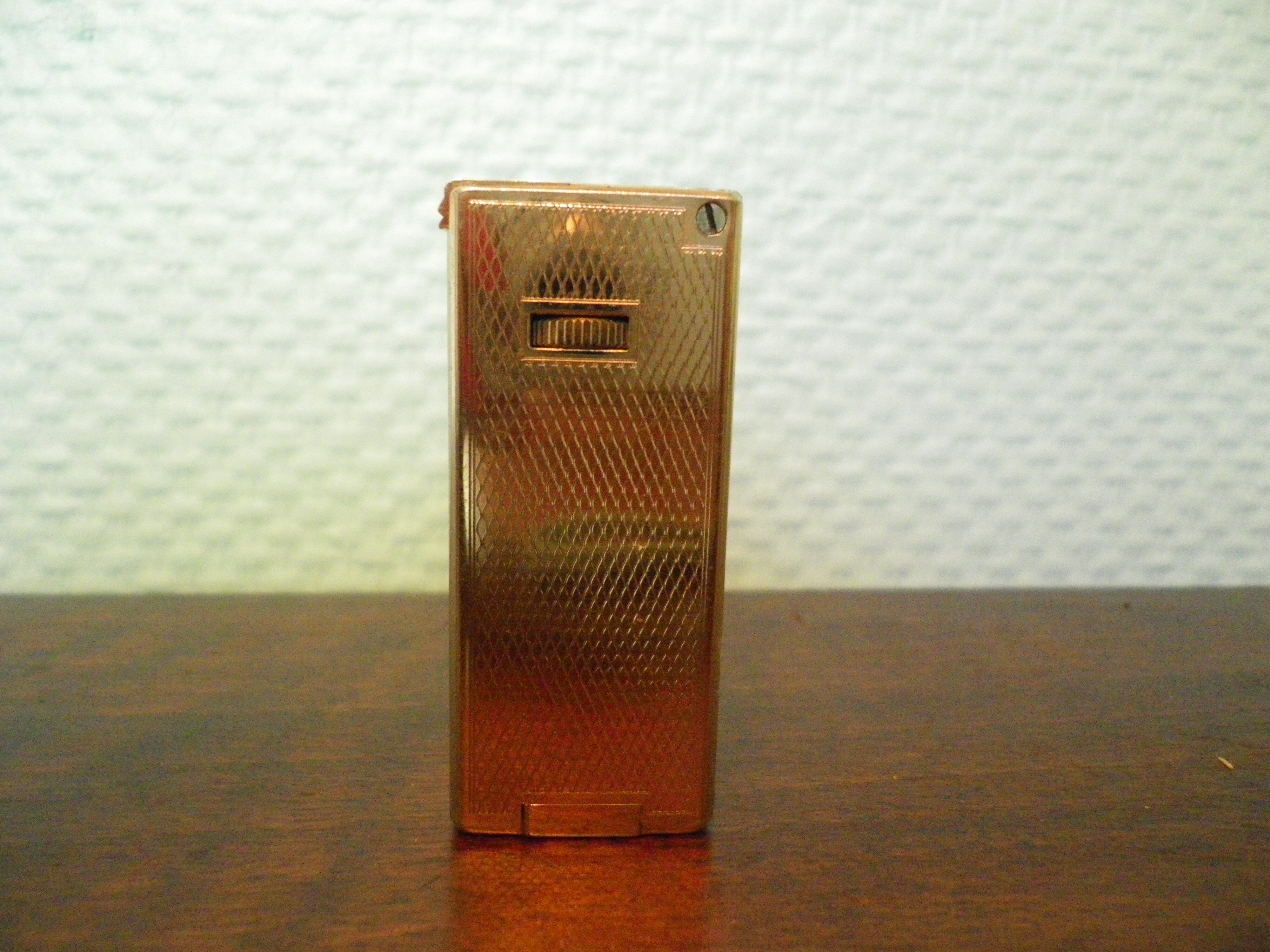 Vintage lighter "Colonel Five", gold metal, with original box