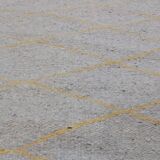 Traditional handmade grey and brown carpet 200x150cm