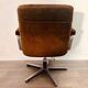 Fauteuil velours marron