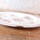 Large hollow iron earth dish daisy decor