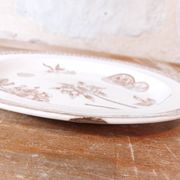 Large hollow iron earth dish daisy decor