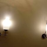 Suite of 2 1940s wall lights