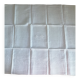Set of 14 monogrammed damask towels