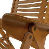 Ensemble vintage de quatre chaises pliantes Rex en contreplaqué, design Niko Kralj, 1950