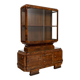 Vitrine Art Déco en ronce de noyer - 1925-1939