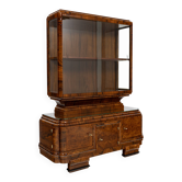 Art Deco display cabinet in walnut veneer - 1925-1939