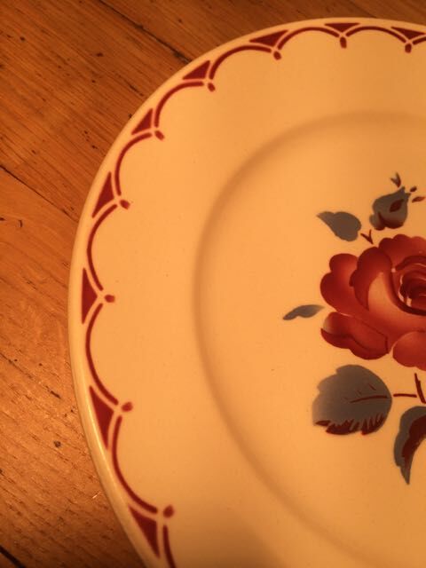 Suite of 10 plates empty "Badonvillers"
