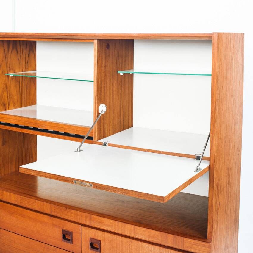 Scandinavian style vintage sideboard. Teak wood. France, 1960s.