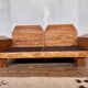 Canape seltz orme et cuir design 1960