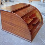 Old mail organizer with curtain