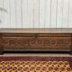 18th-century Breton chestnut bank bench