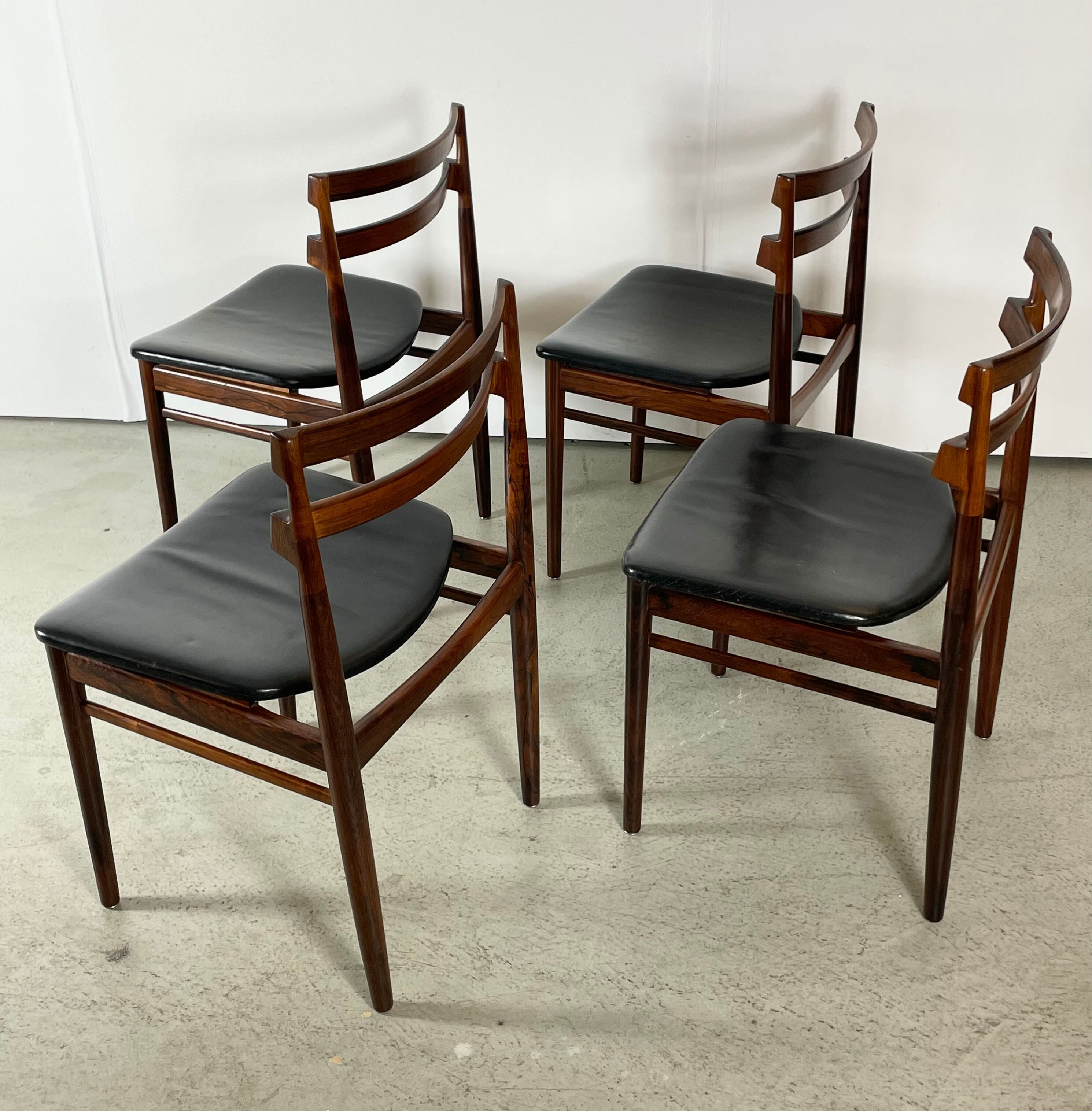 4 chaises par Henry Rosengren pour Brande Denmark 60