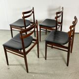 4 chaises par Henry Rosengren pour Brande Denmark 60