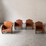 Fireside chairs, Italy, 1960's