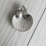 porte savon ou porte bijoux en métal brillant