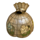 Nacre suspension and cloisonné brass Art Deco