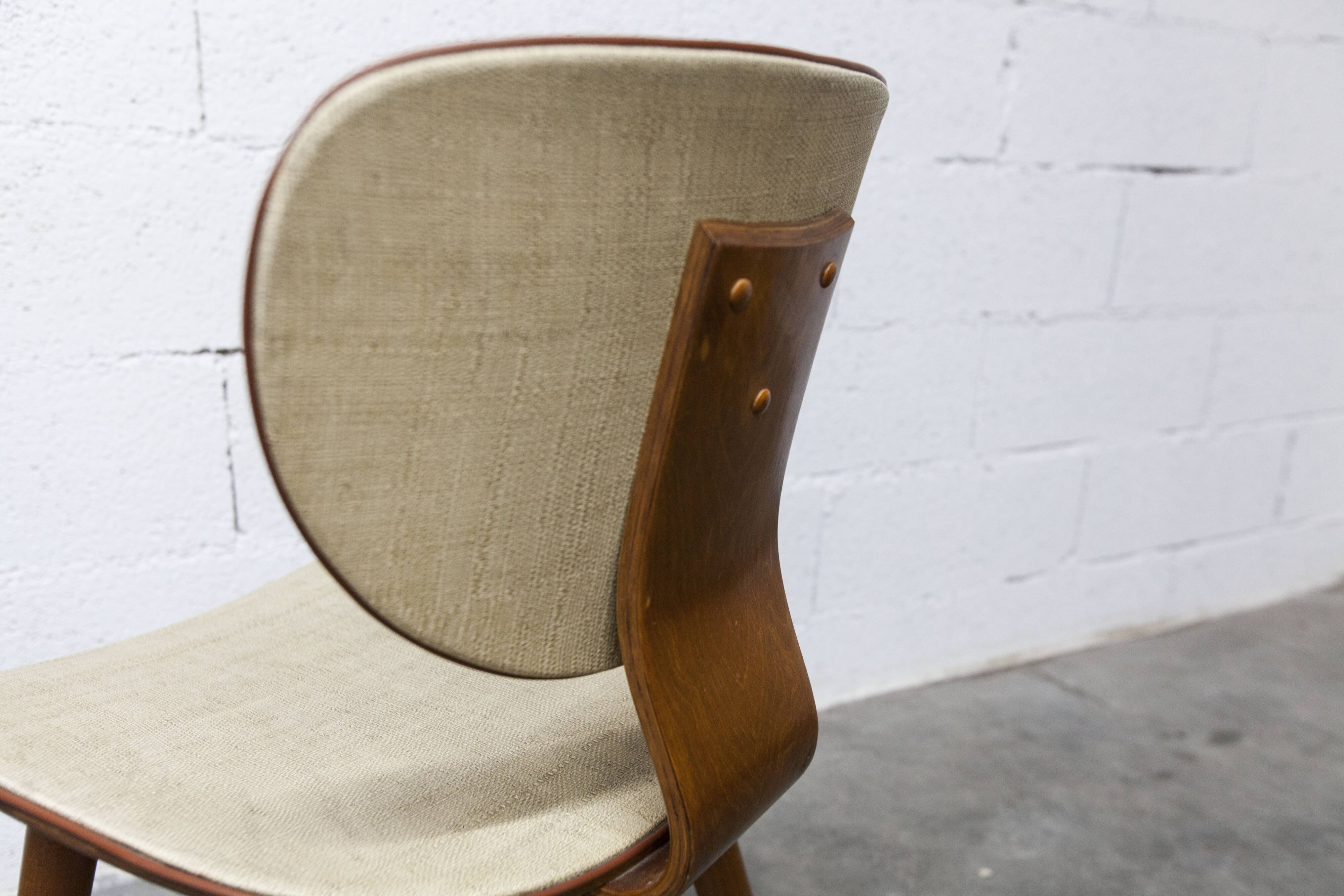 Pair of Baumann chairs No. 831 G1 "design Max Bill" 1960