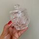 Set of 3 vintage glass candy jars