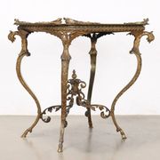 Table basse ancienne Middle Victorian en bronze et papier mâché, Angleterre, XIX Century
