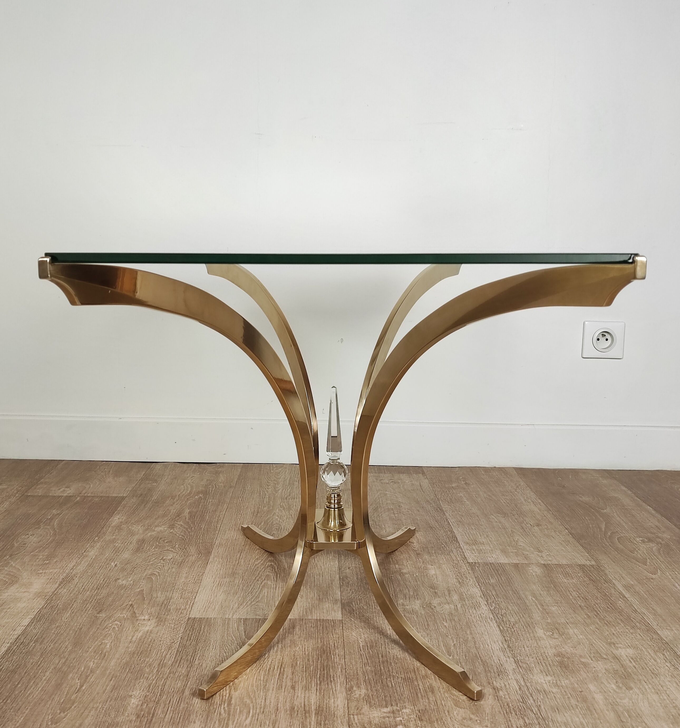 Table basse italienne en laiton