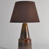 Unique Scandinavian Modern Brutalist Ceramic Table Lamp by Tilgmans, Sweden