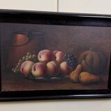 Jeanne LECHLEITNER: Still life with fruits signed lower right