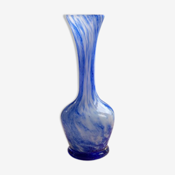 Vase opaline florence bleu de Murano