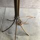Lunel 1950 brass lamp and glass rings faceted 10 fires