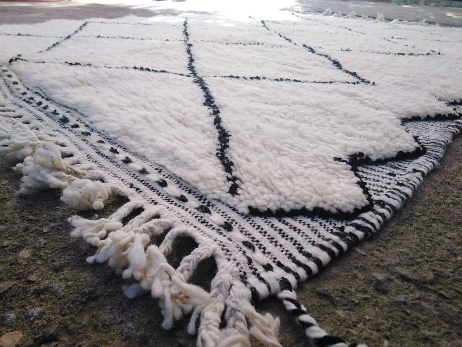 Beni ouarain carpet, 100% virgin wool, handmade