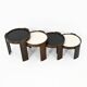 Nest tables model 780, created by Gianfranco Frattini for Cassina, year