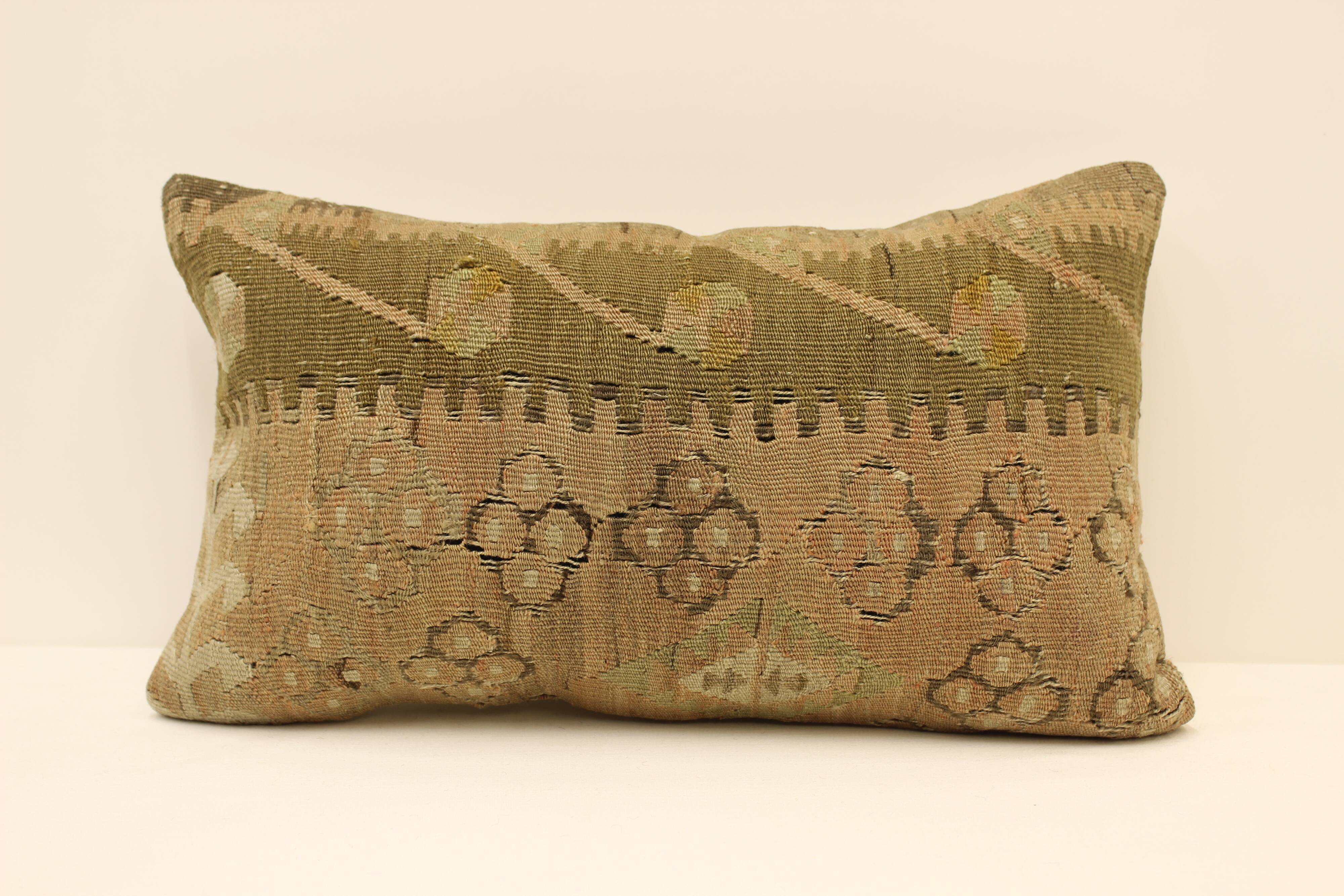 30x50 cm Kilim Cushion,Vintage Cushion Cover.