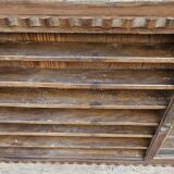 Antique Burmese teak collector's wall display case