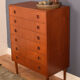 Restored Danish Teak Retro 1960s Tall Chest Of Drawers