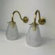 Pair of old art-deco wall lights