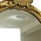 French Crested Mirror Gold Leaf Baroque Style Classic 48cm