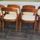 Set of 8 vintage Baumann Gondole chairs, 1960s.