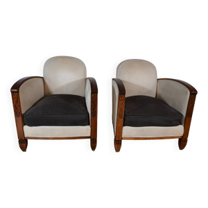 paire de fauteuils art