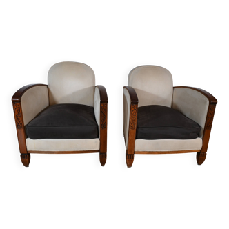 Pair of Art Deco armchairs from the 1930s