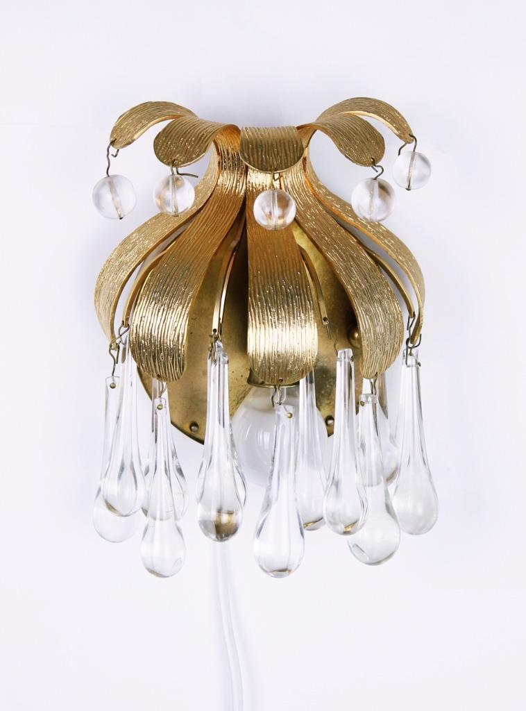 Pair of wall lamps by Palwa Germany 1970's