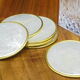 Set of 6 mother-of-pearl coasters
