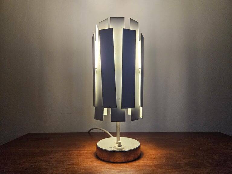 Very rare mid-century table lamp in the style of Max Sauze, France, 1970s