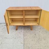 Rattan bamboo sideboard atttributed to Audoux Minnet vintage 60's